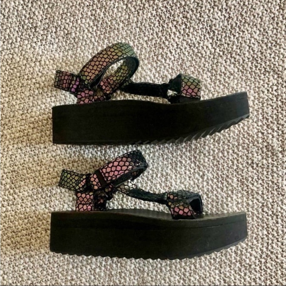 TEVA Iridescent Platform Sandals